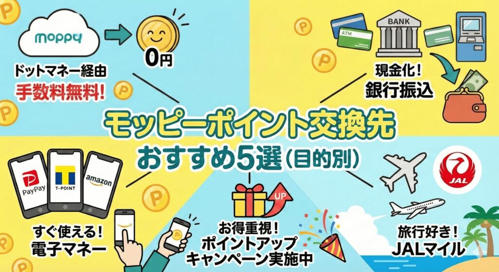 モッピー　ポイント交換　おすすめ