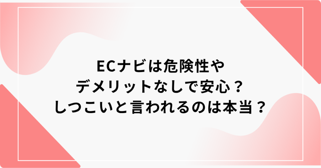 ECナビ　危険性
