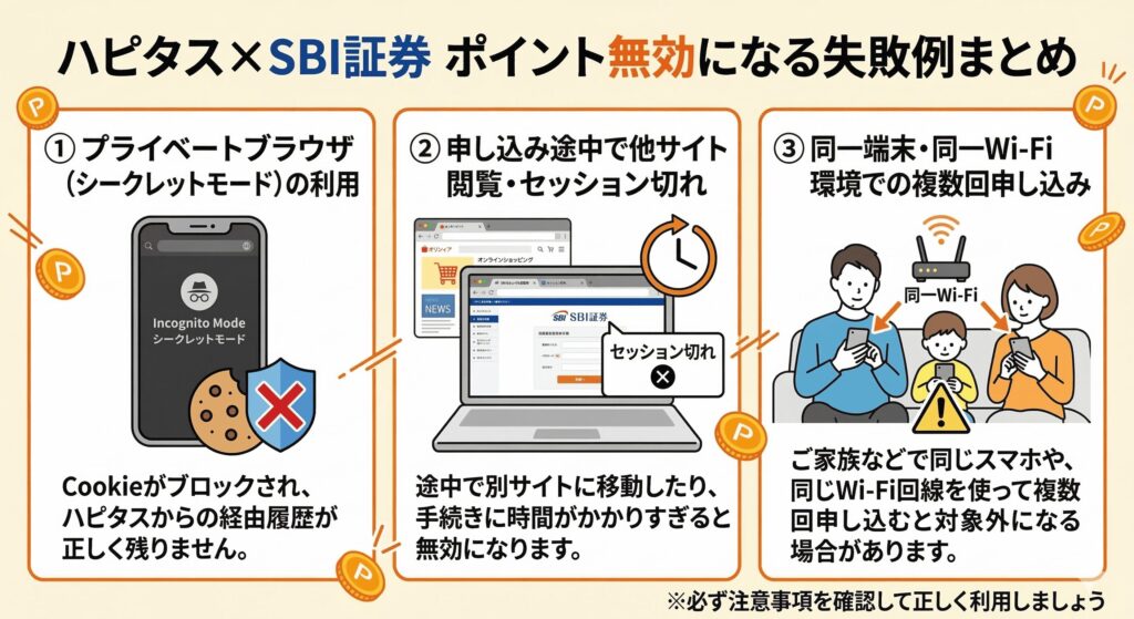 ハピタス　SBI証券