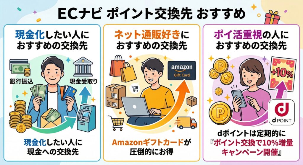 ECナビ　ポイント交換