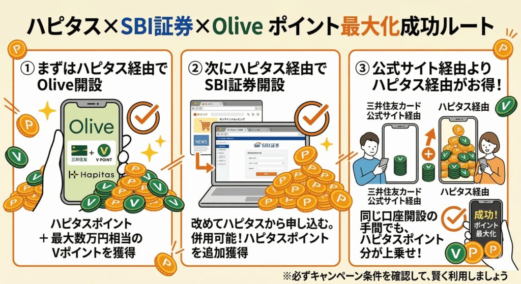 ハピタス　SBI証券