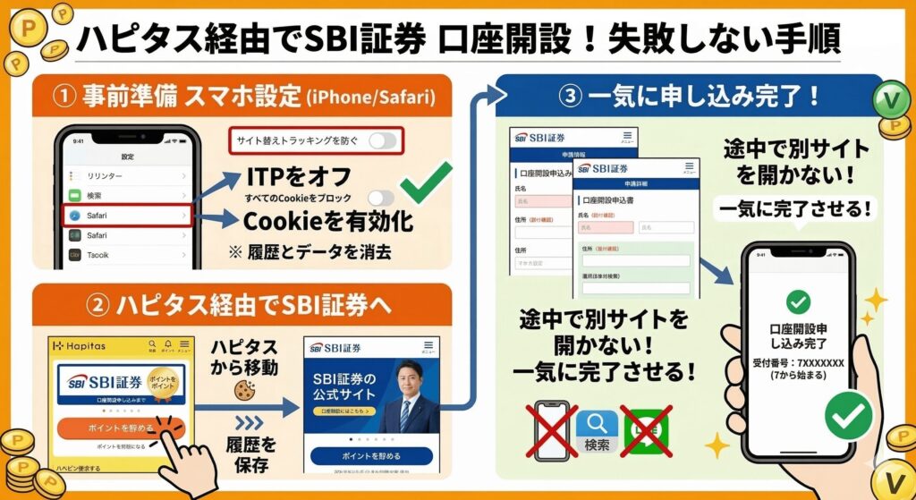 ハピタス　SBI証券