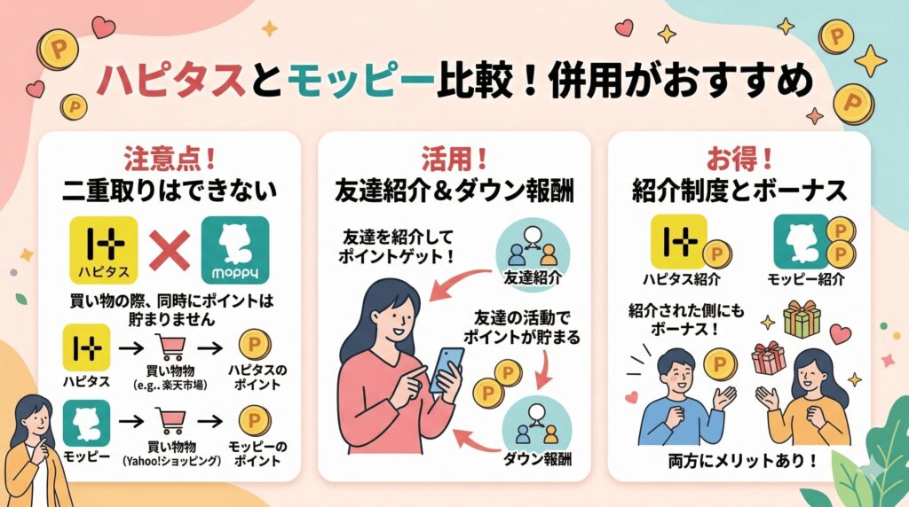 ハピタス　モッピー比較