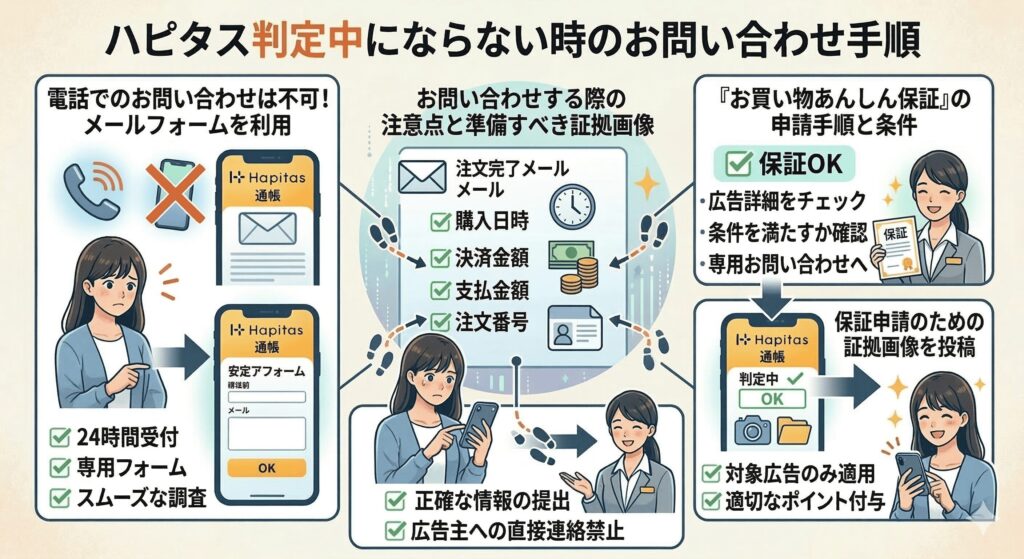 ハピタス　判定中にならない