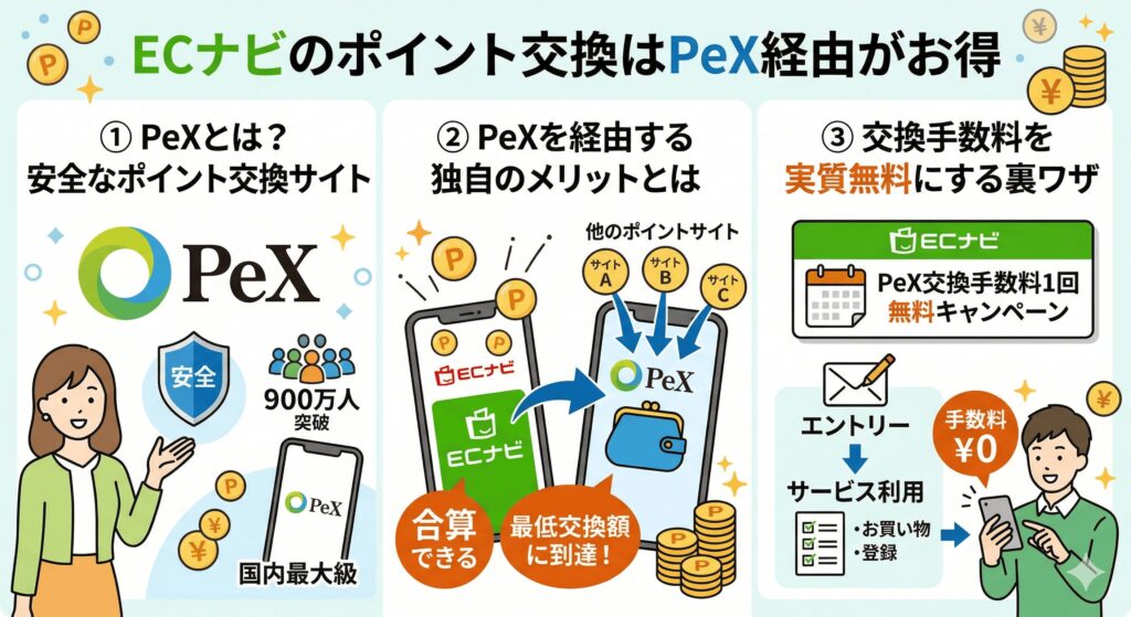 ECナビ　ポイント交換