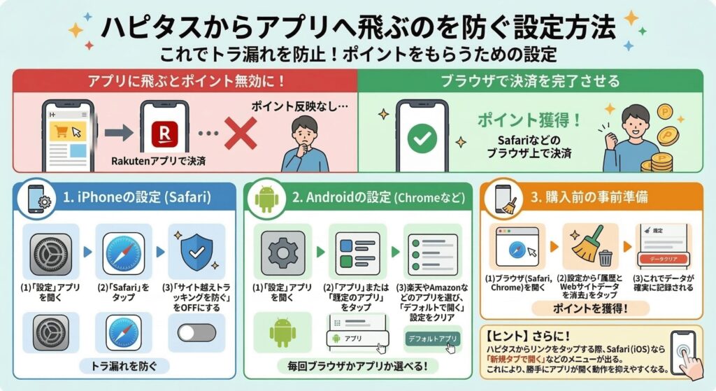 ハピタス　アプリに飛ぶ