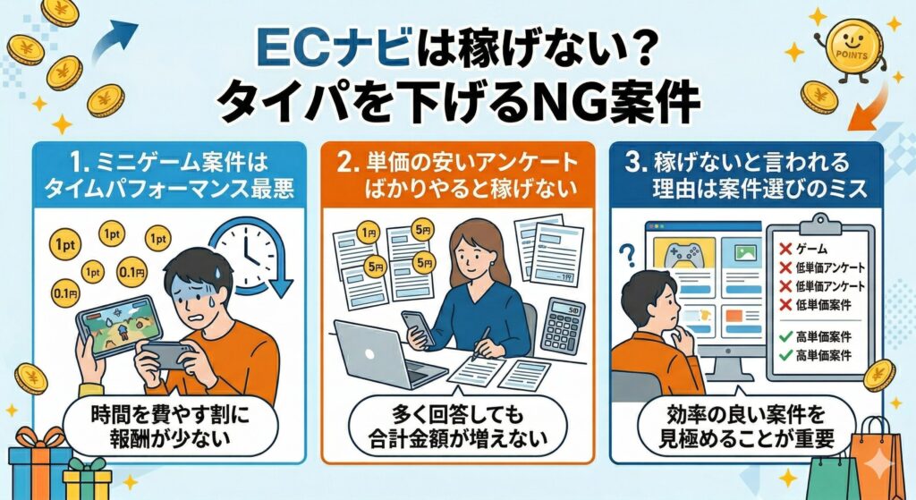 ECナビ　いくら稼げる