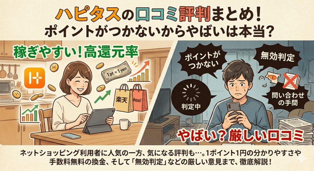 ハピタス　口コミ評判