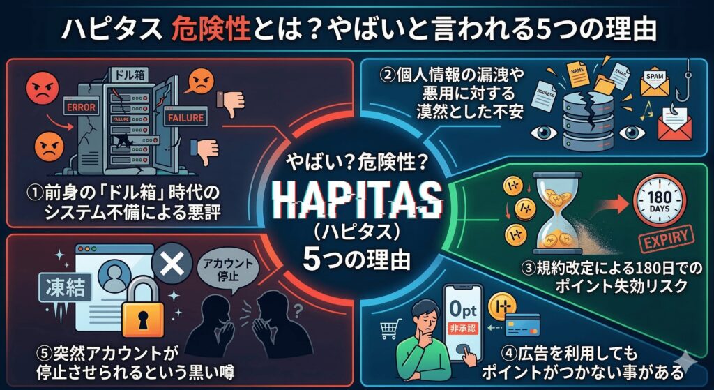 ハピタス　危険性　やばい