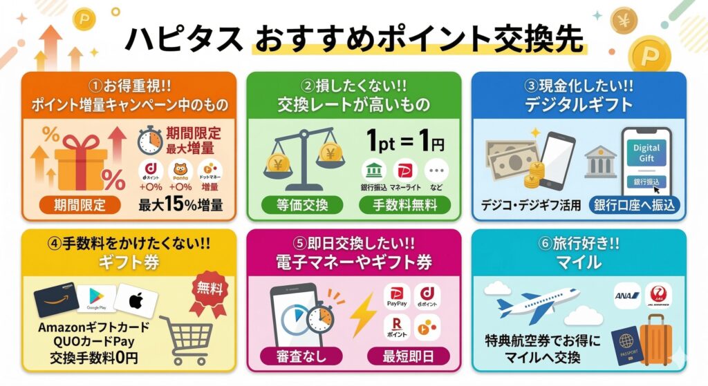 ハピタス ポイント交換
