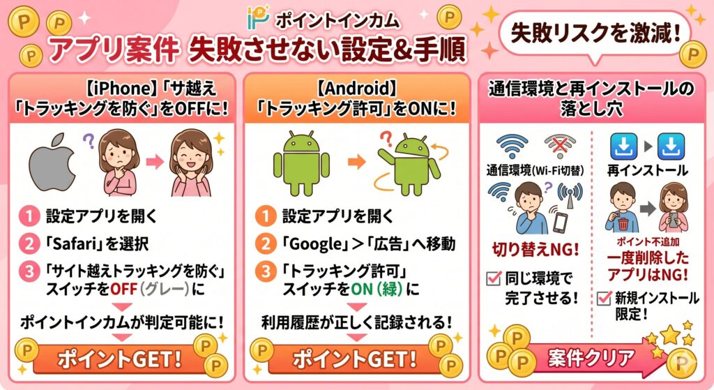 ポイントインカム　アプリ案件