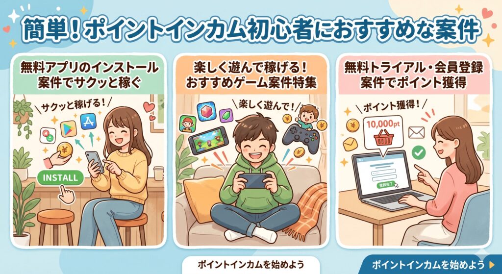 ポイントインカム　おすすめ案件