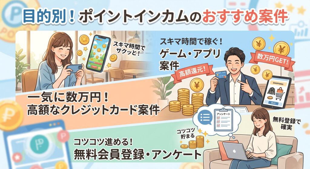 ポイントインカム　おすすめ案件