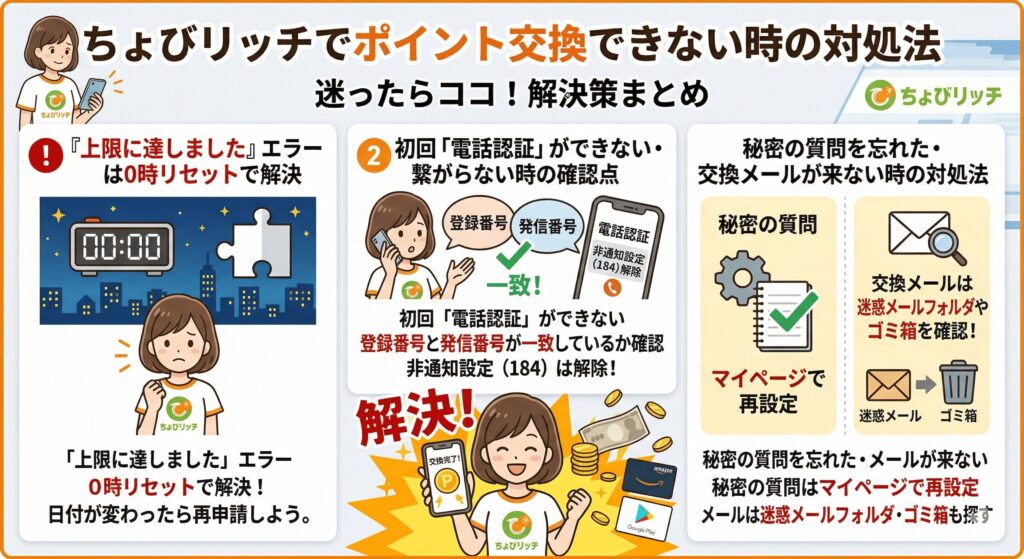 ちょびリッチ　ポイント交換