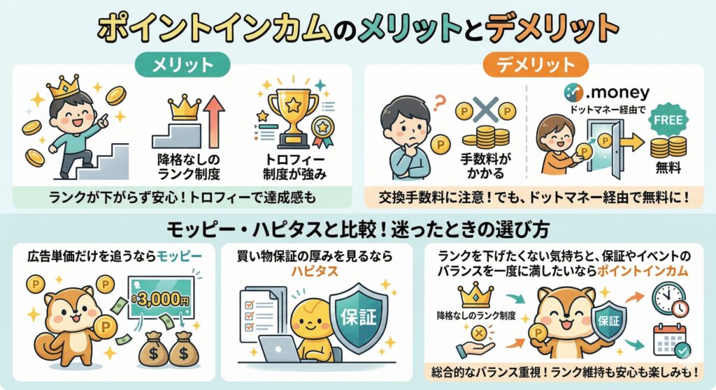 ポイントインカム　デメリット