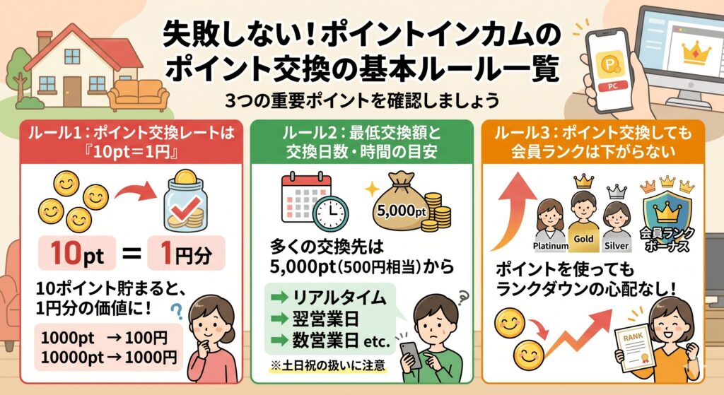 ポイントインカム　ポイント交換