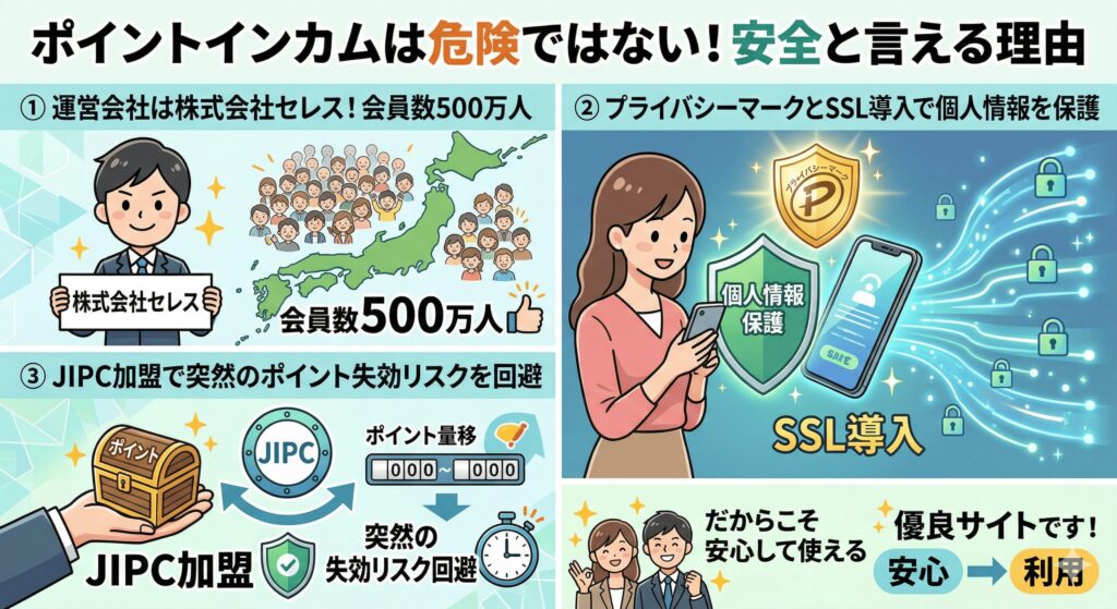 ポイントインカム　安全