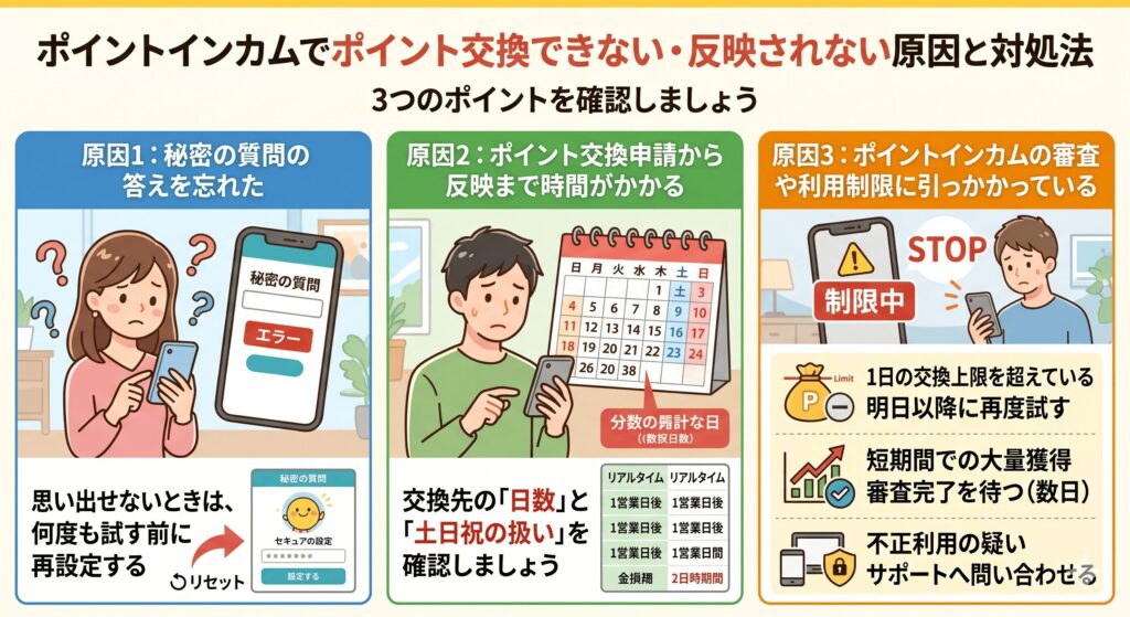 ポイントインカム　ポイント交換