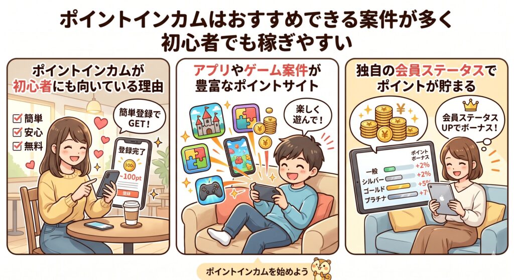 ポイントインカム　おすすめ案件