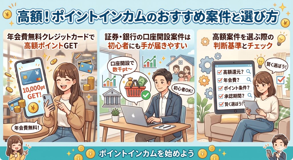 ポイントインカム　おすすめ案件