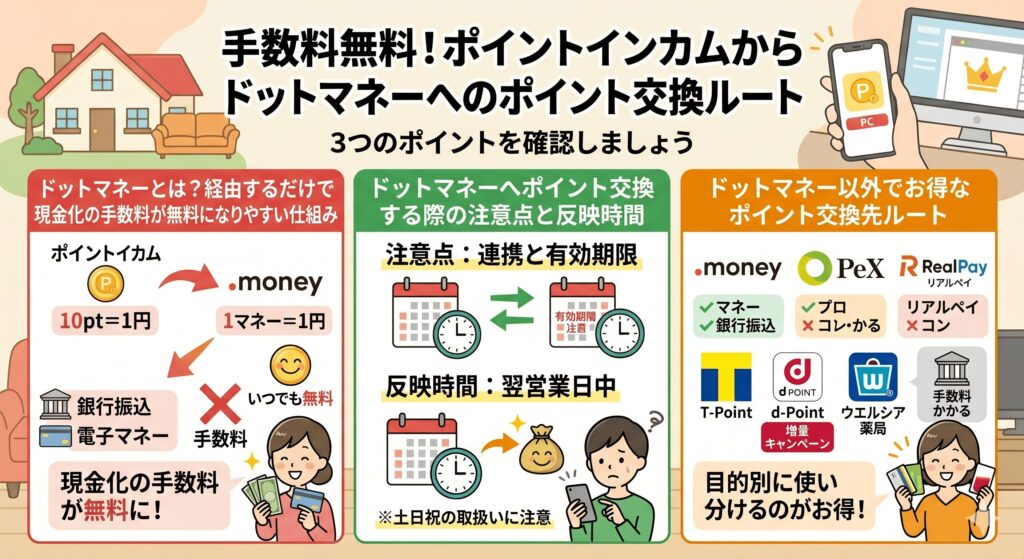 ポイントインカム　ポイント交換